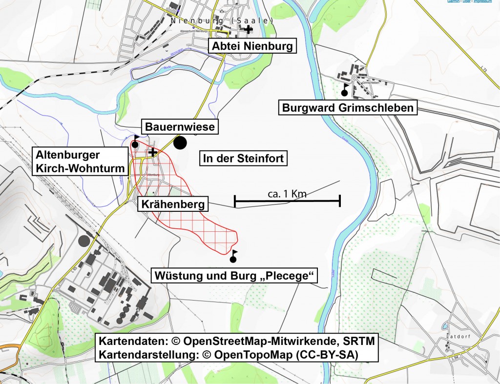 Auswahl einiger historischer Orte um Altenburg.
